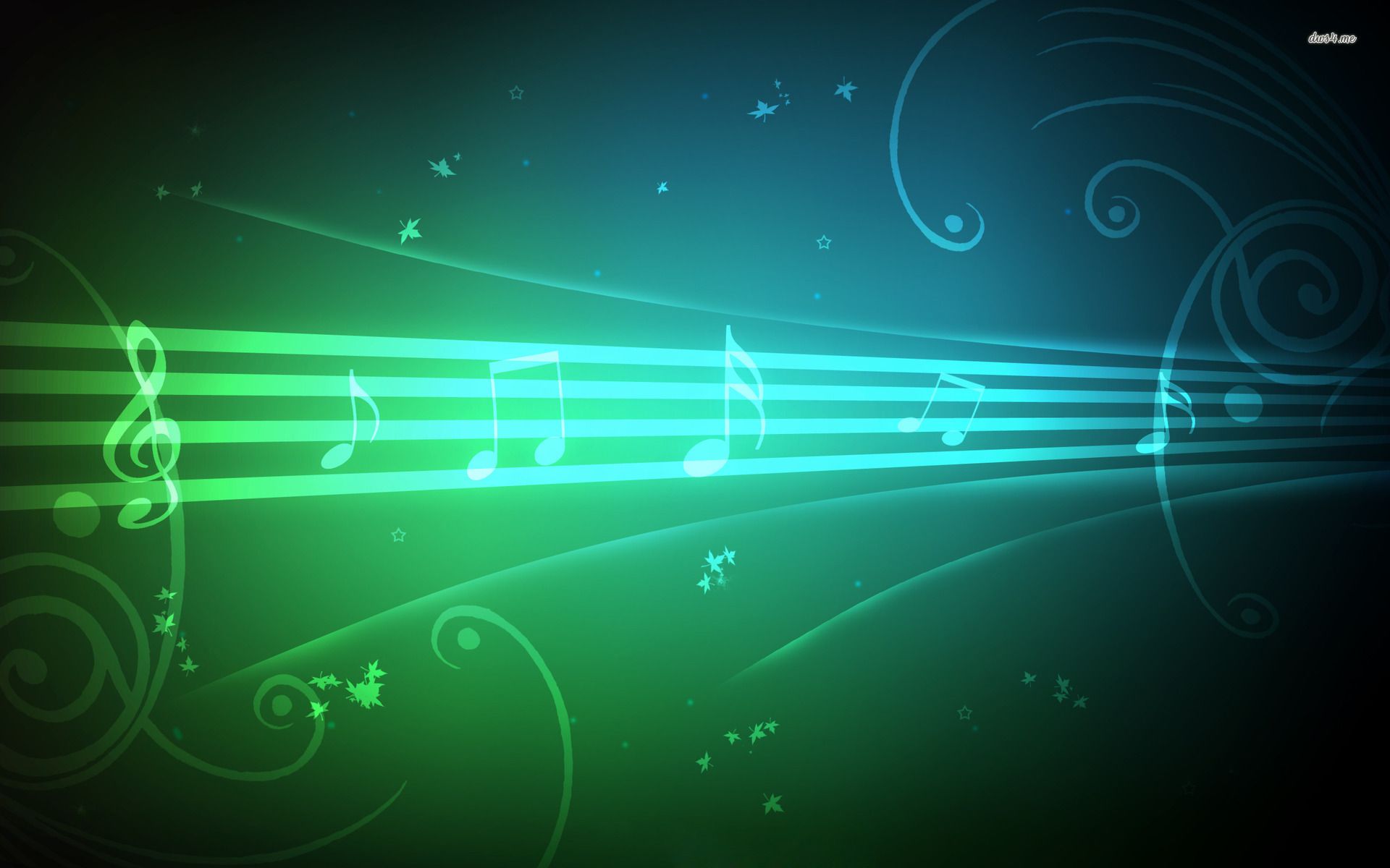 Note musicali sfondo turchese verde, 1920x1200 Full HD+, Laptop