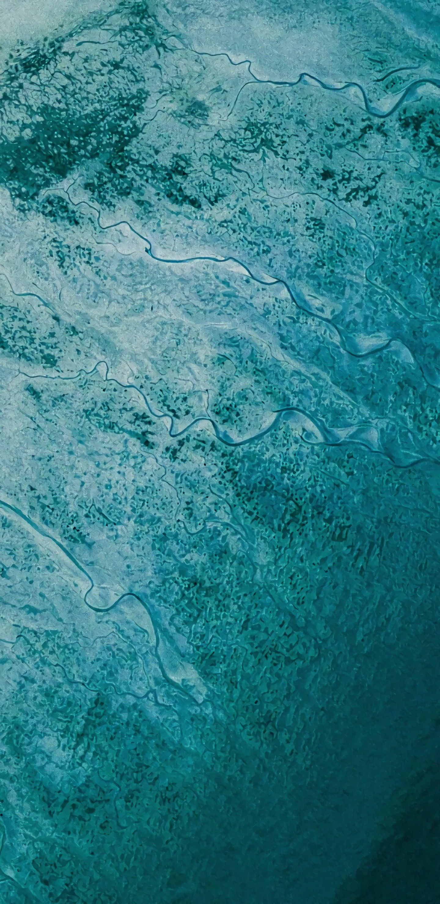 Vista aerea acqua turchese, 1440x2960 Full HD Verticale, iPhone