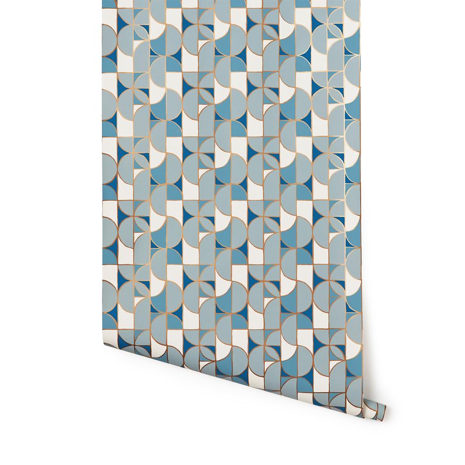 Carta da parati geometrica turchese, 945x945 HD, Desktop