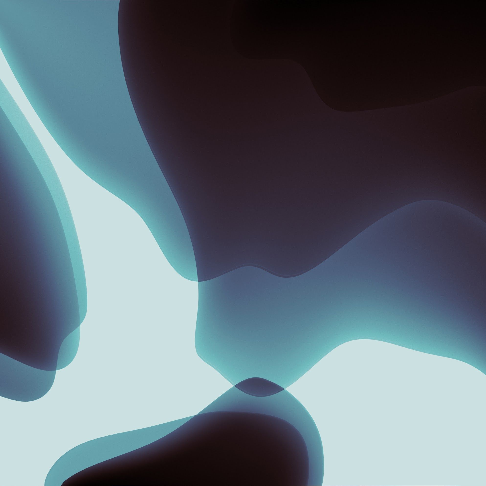 Forme astratte turchese e nero, 1988x1988 Full HD+, PC Desktop