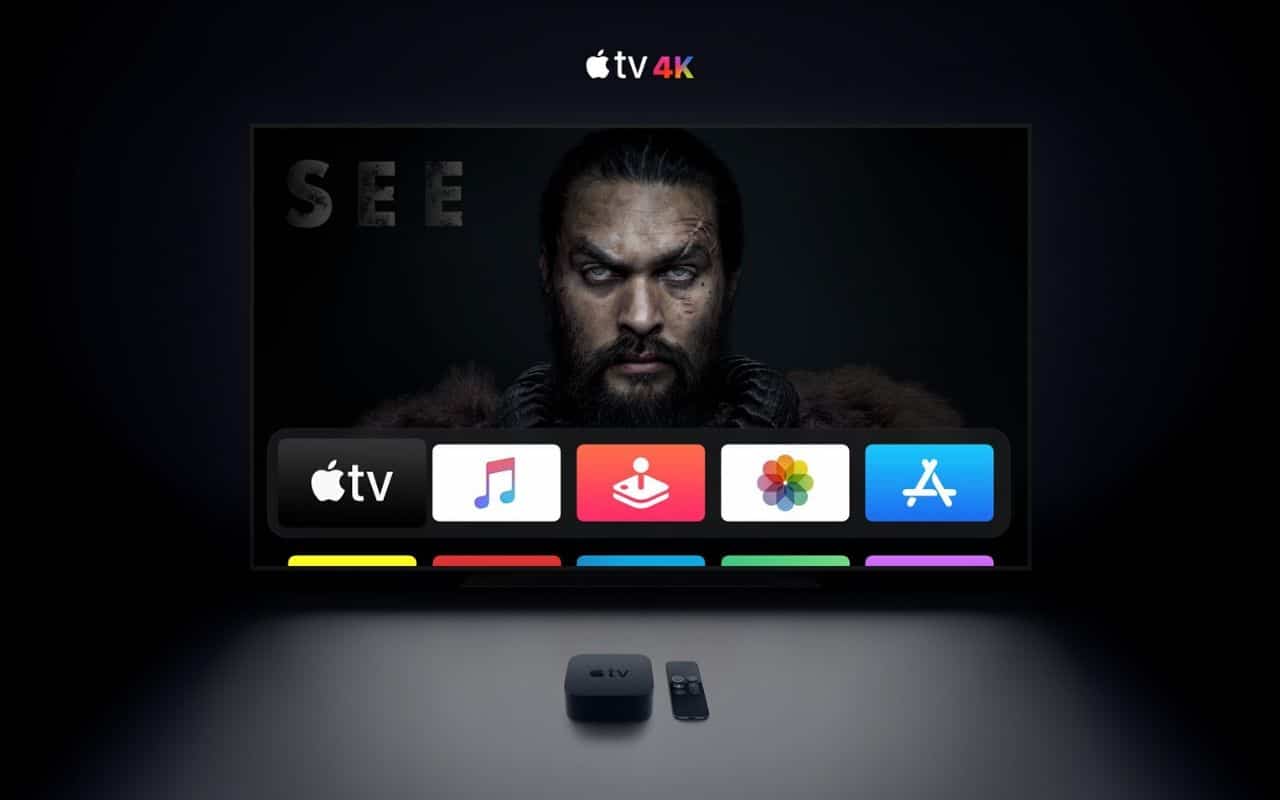 Apple TV 4K interfaccia schermo, azienda tech, 1280x800 HD, Desktop