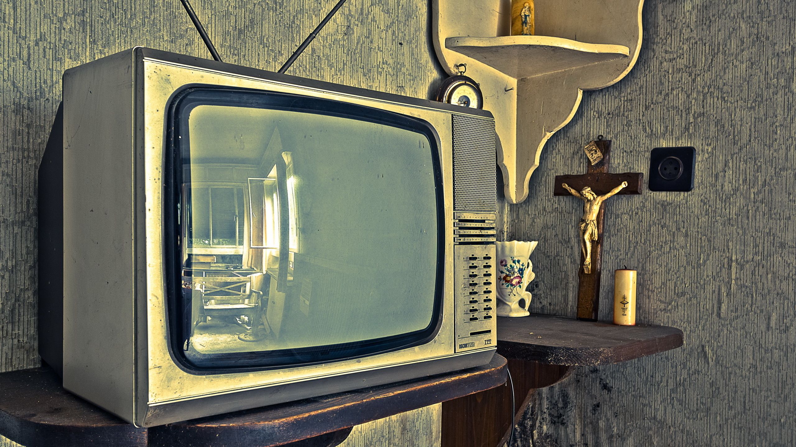 Televisore vintage antenna, 1280x720 720p, Laptop