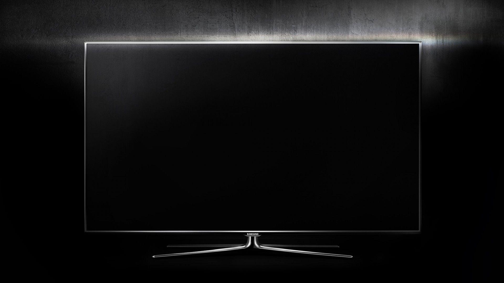 Televisore nero con retroilluminazione, 1920x1080 Full HD, PC