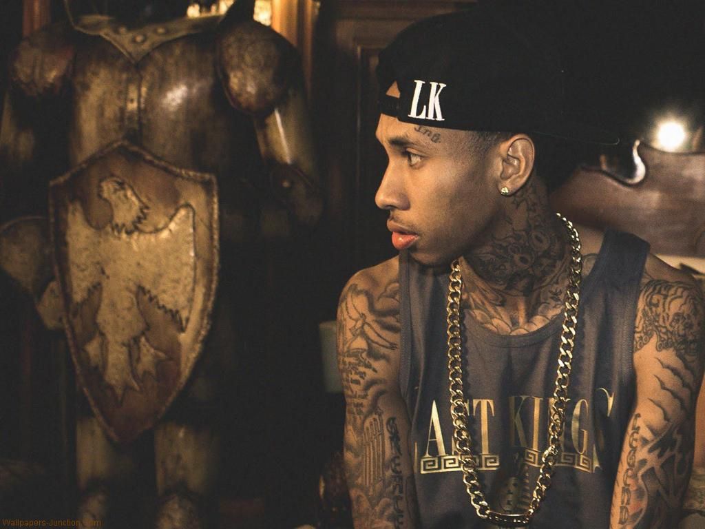 Rapper Tyga con tatuaggi, 1024x768 HD, Desktop