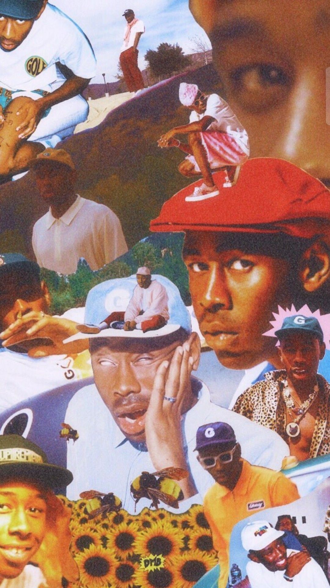 Volto Tyler the Creator, sfondo azzurro, 750x1334 Full HD Verticale, iPhone