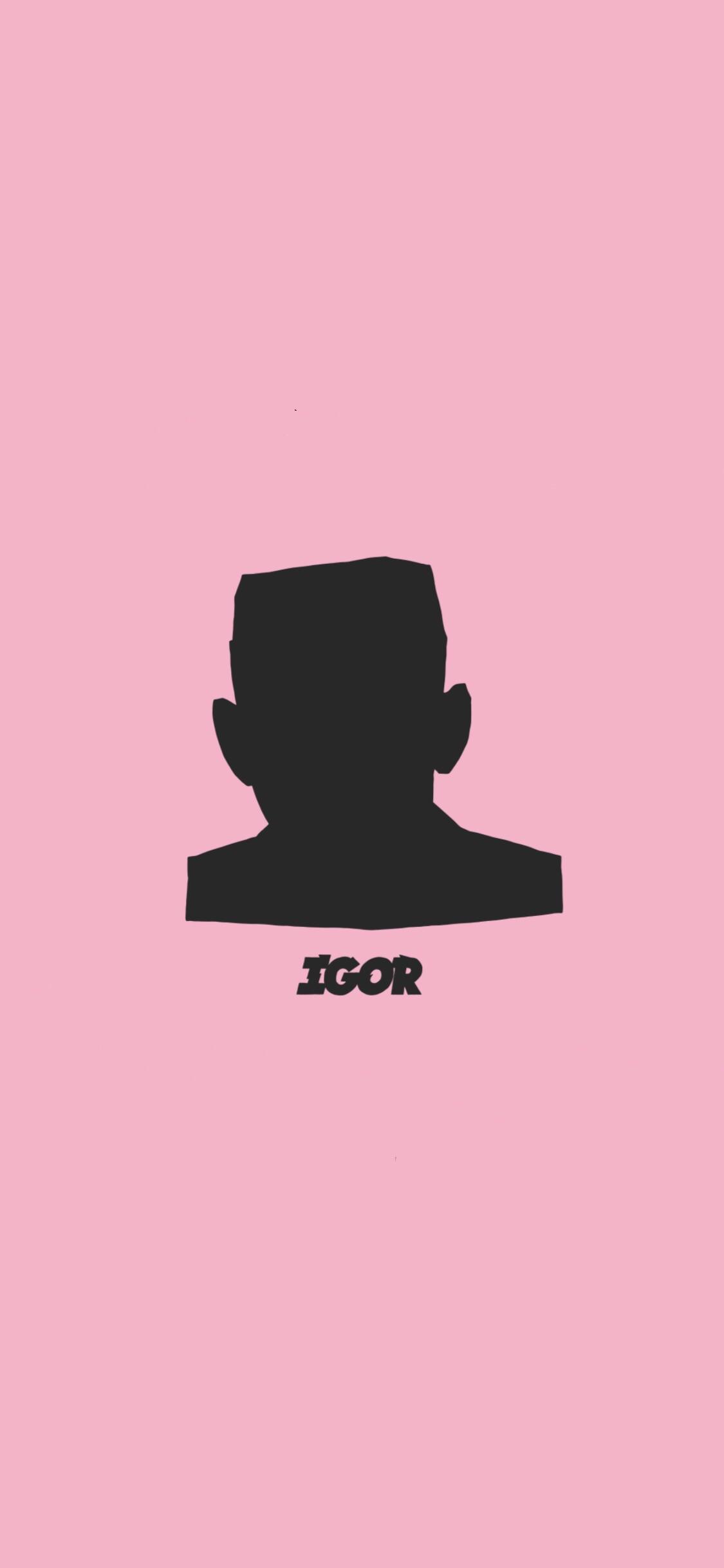 Silhouette IGOR sfondo rosa, 1125x2436 Full HD Verticale, iPhone Pro Max