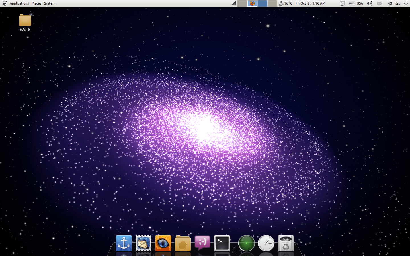 Galassia viola nello spazio, 1280x800 720p, Lenovo Legion