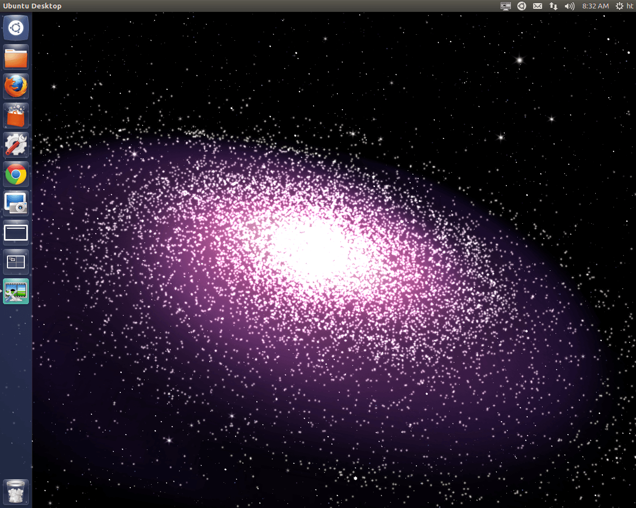 Galassia viola desktop Ubuntu, 1440x900 HD, Desktop