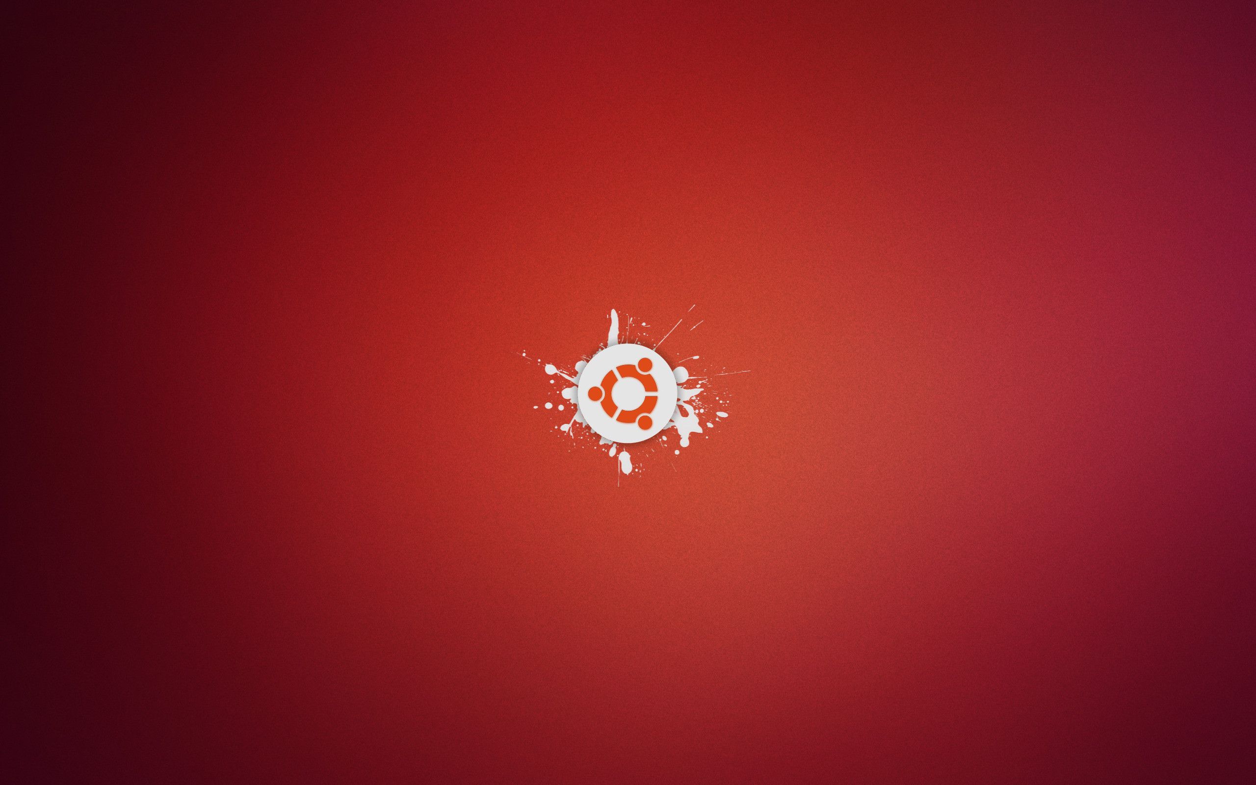 Logo Ubuntu sfondo arancione viola, 1440x810 720p, PC