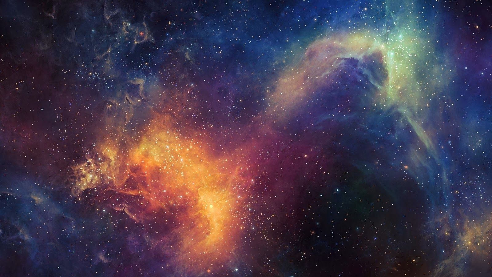 Nebulosa colorata nello spazio, 1600x900 HD, PC