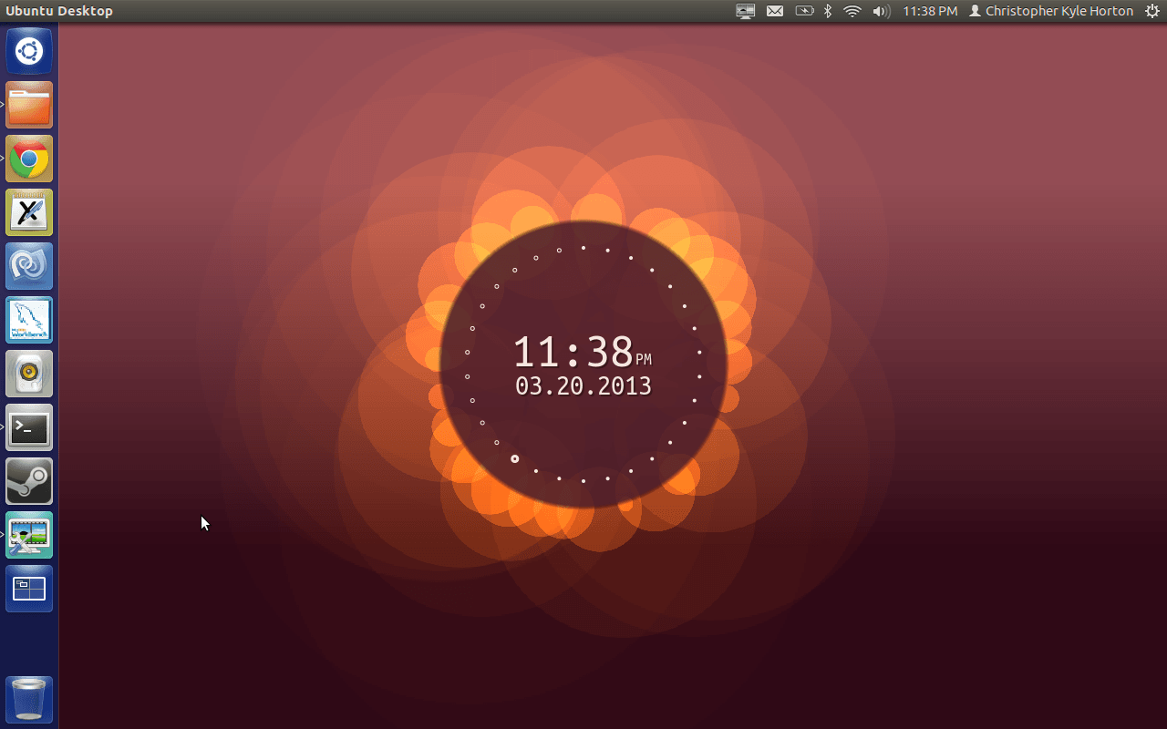 Logo Ubuntu metallico grigio, 1920x1080 Full HD, Desktop