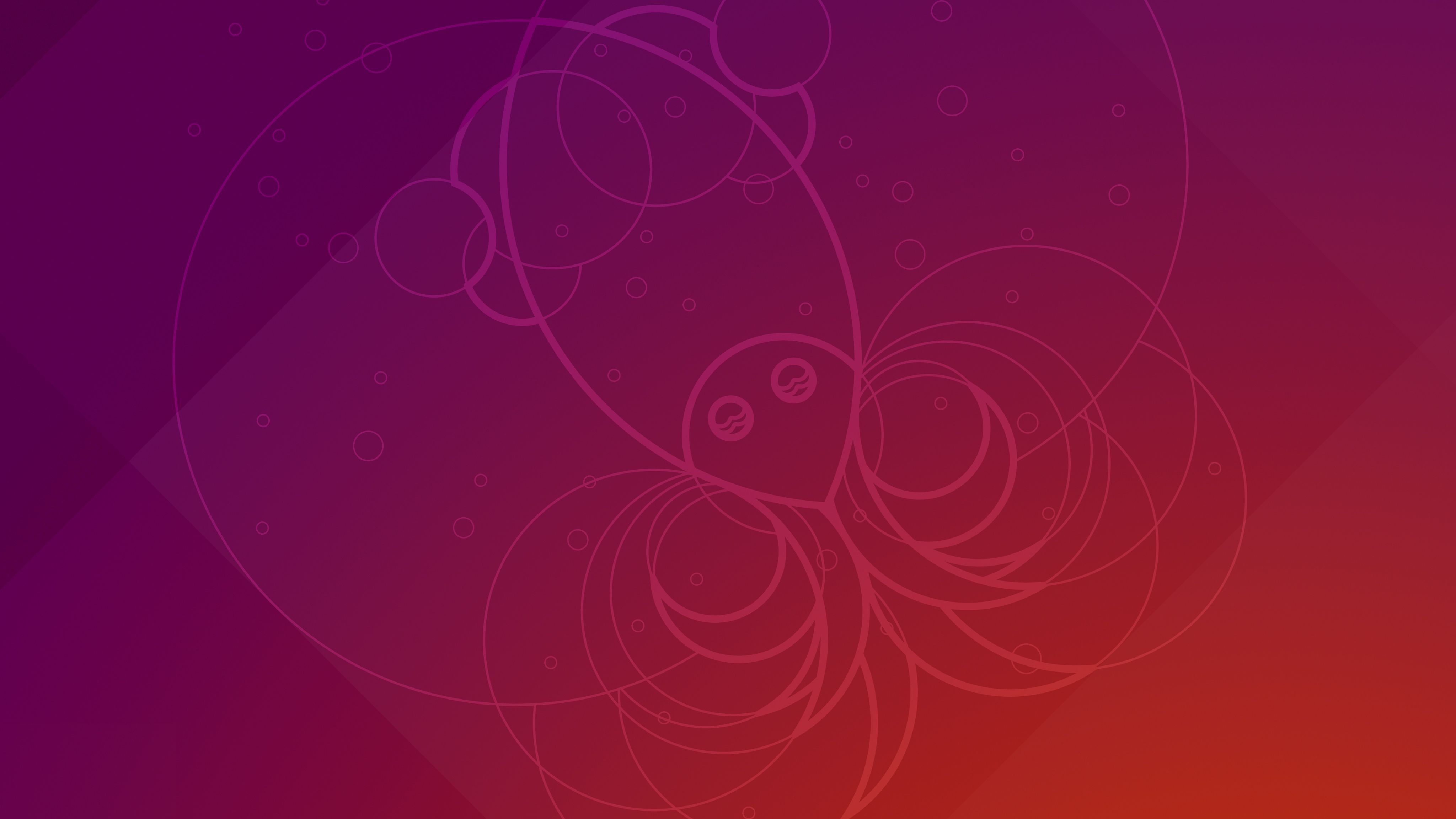 Logo Ubuntu sfumato viola arancione, 4096x2304 UHD, Monitor 4K