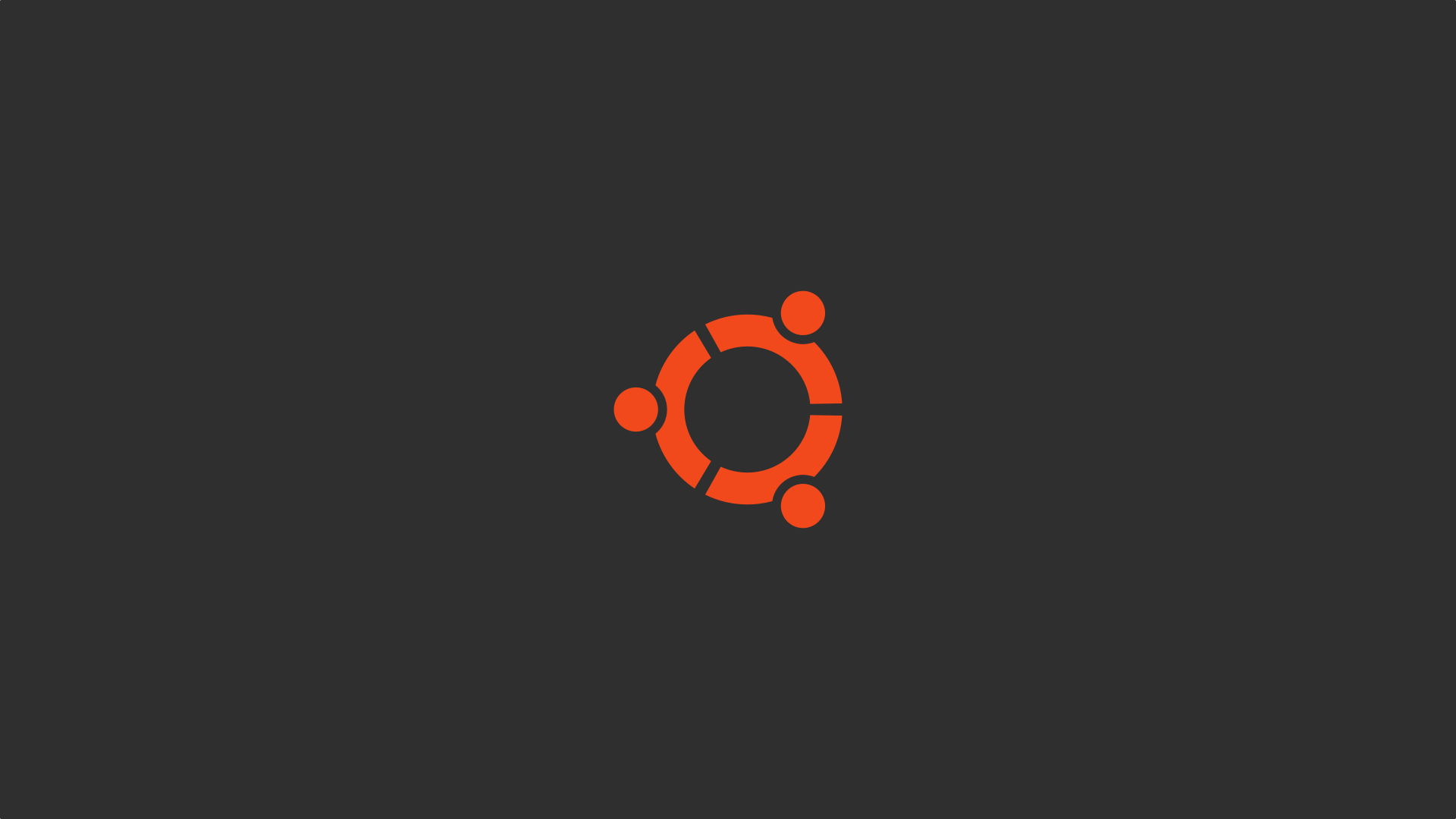 Logo Ubuntu arancione grigio, 1920x1080 1080p, Laptop