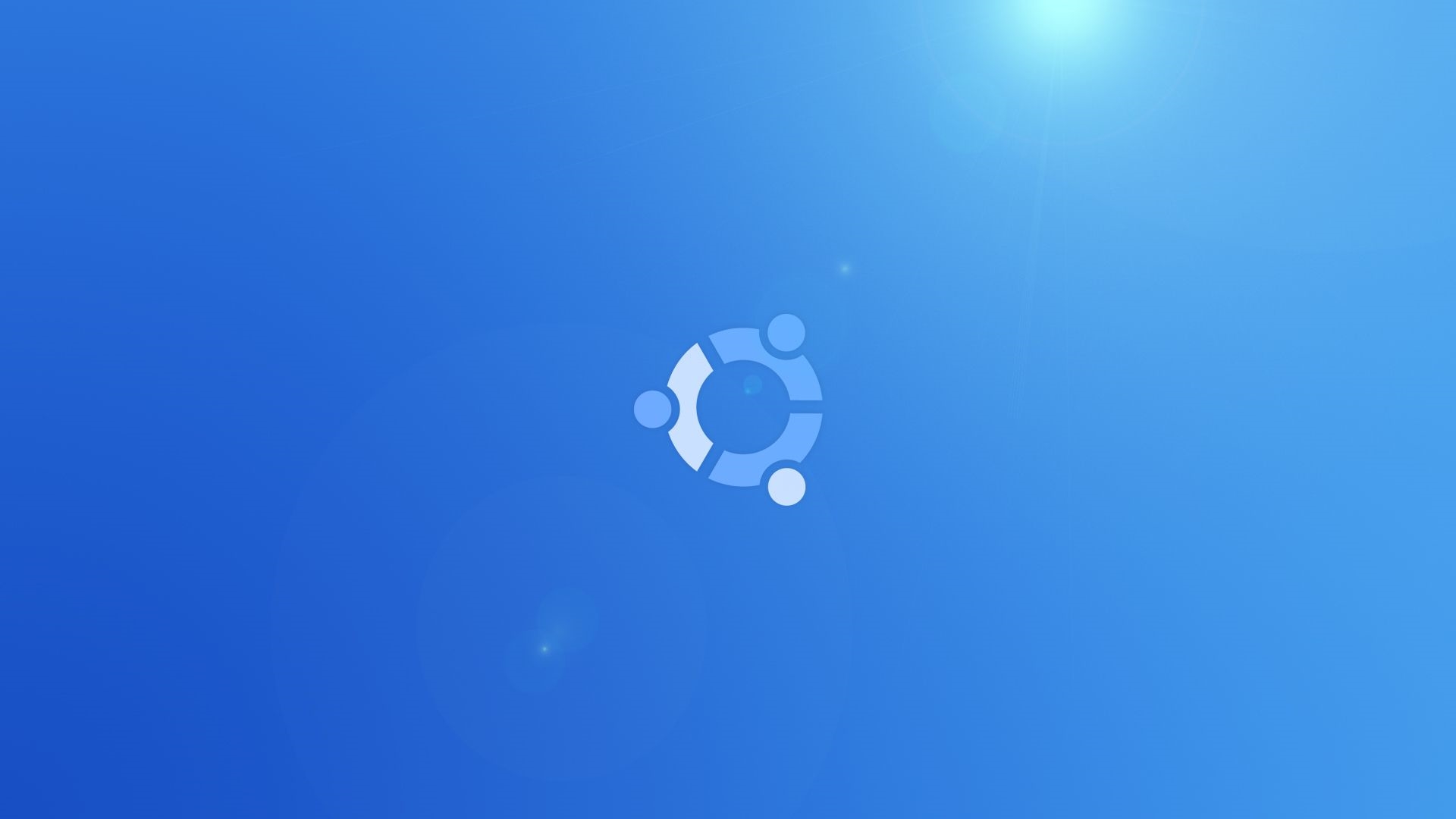 Logo Ubuntu sfondo blu, 1920x1080 Full HD, PC
