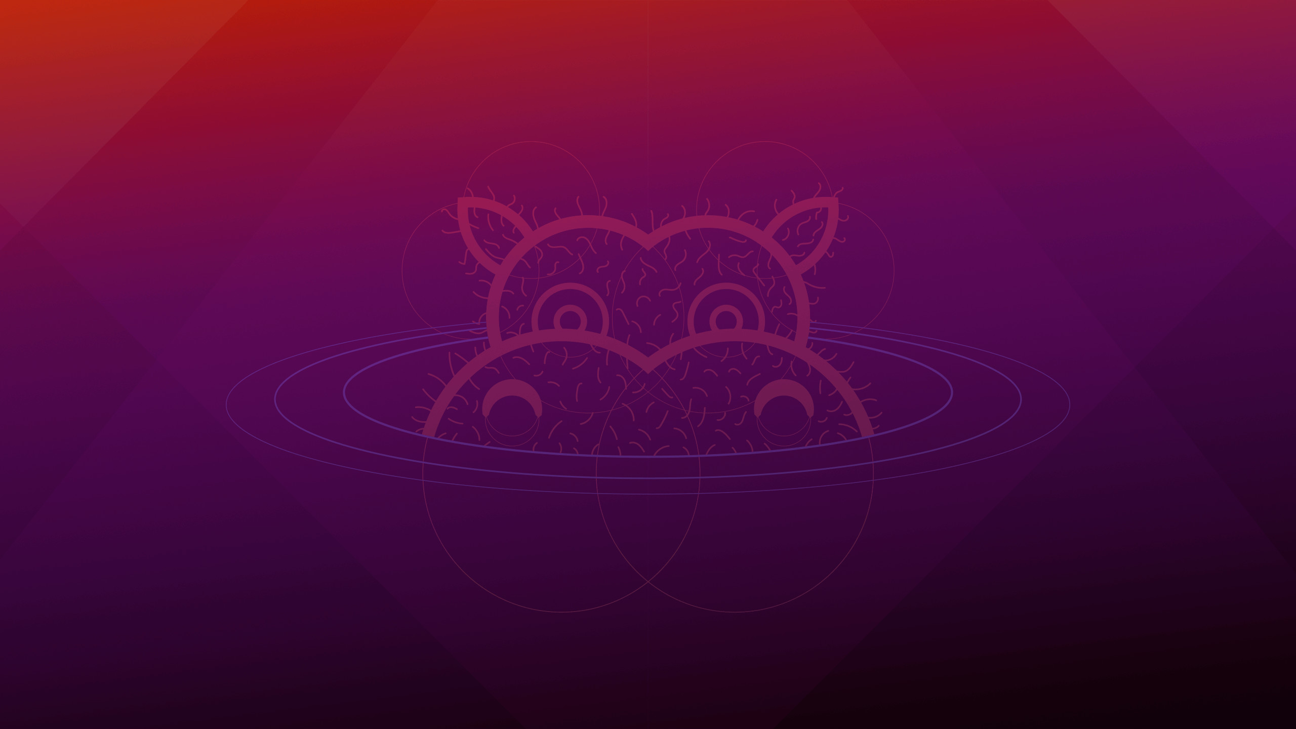 Ippopotamo Ubuntu su sfondo viola, 2560x1440 QHD, Laptop