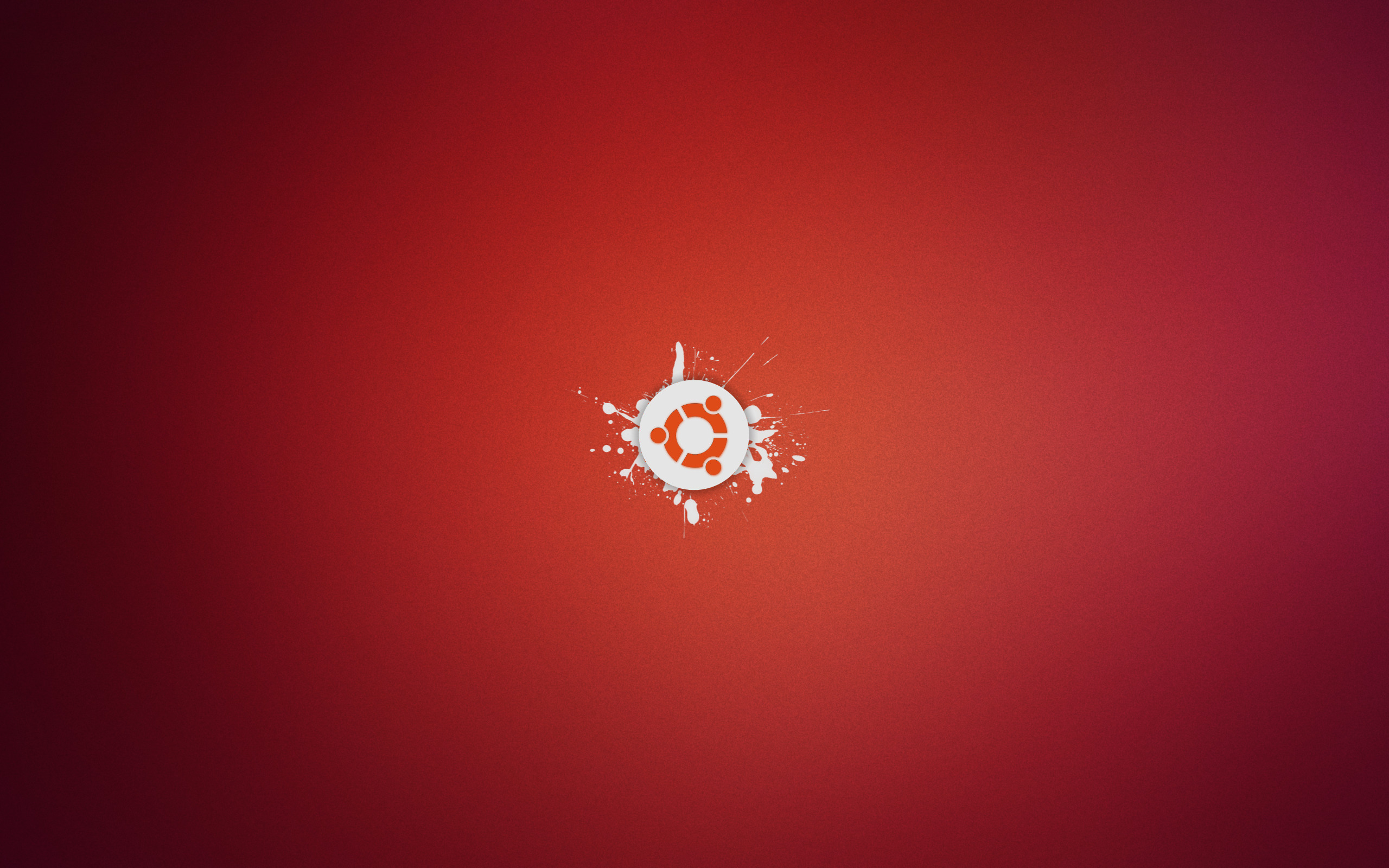 Logo Ubuntu sfondo rosso, 2560x1600 2K+, PC