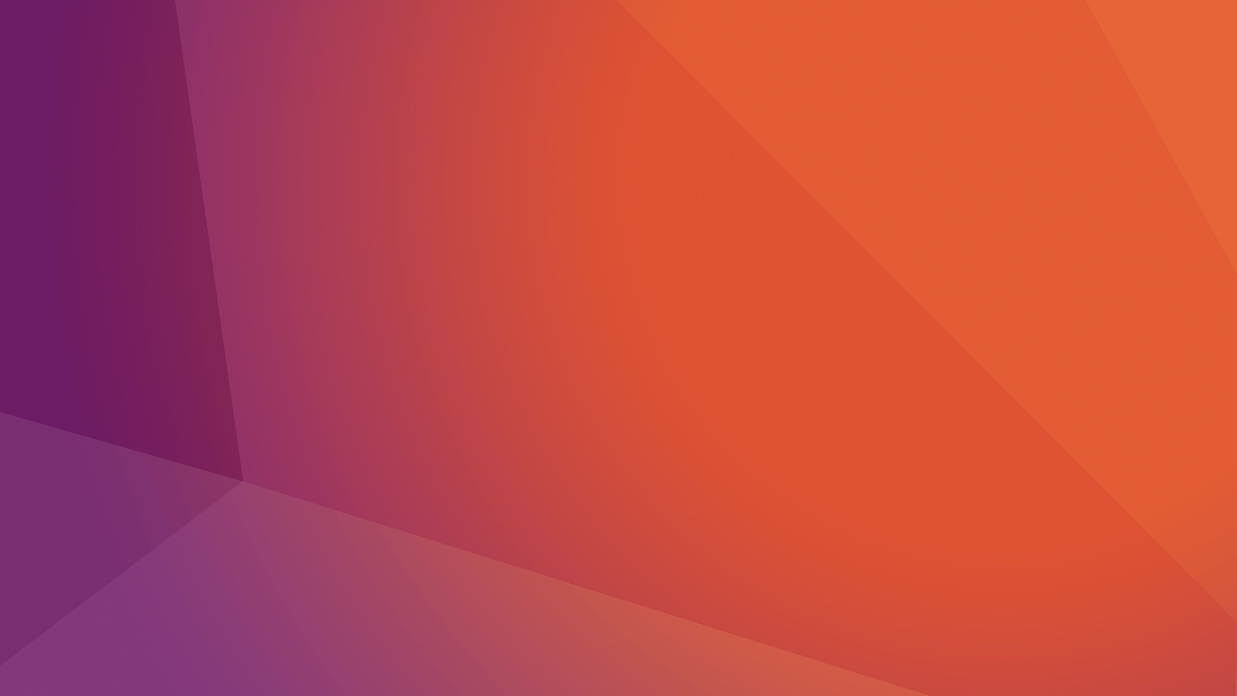 Sfondo astratto viola arancione Ubuntu, 4096x2304 4K, Desktop 4K