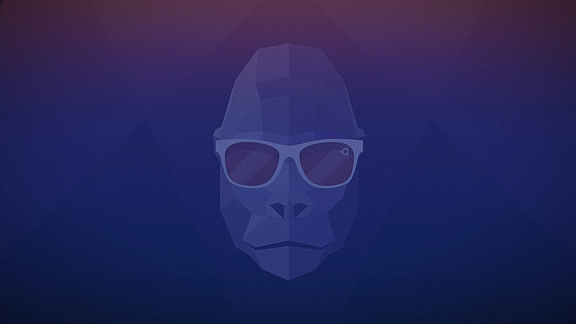 Gorilla low poly con occhiali, 1920x1080 1080p, Desktop