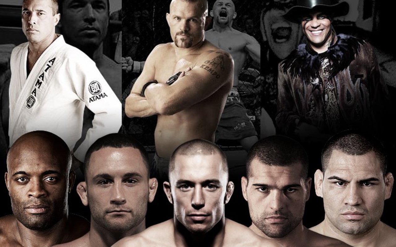 Collage lottatori UFC MMA, 1280x800 HD, Desktop