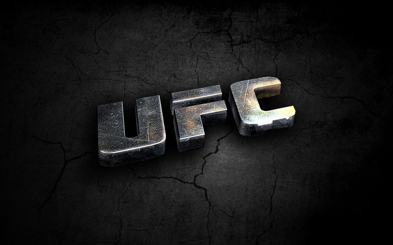 Logo UFC metallico su fondo scuro, 1280x800 720p, Laptop