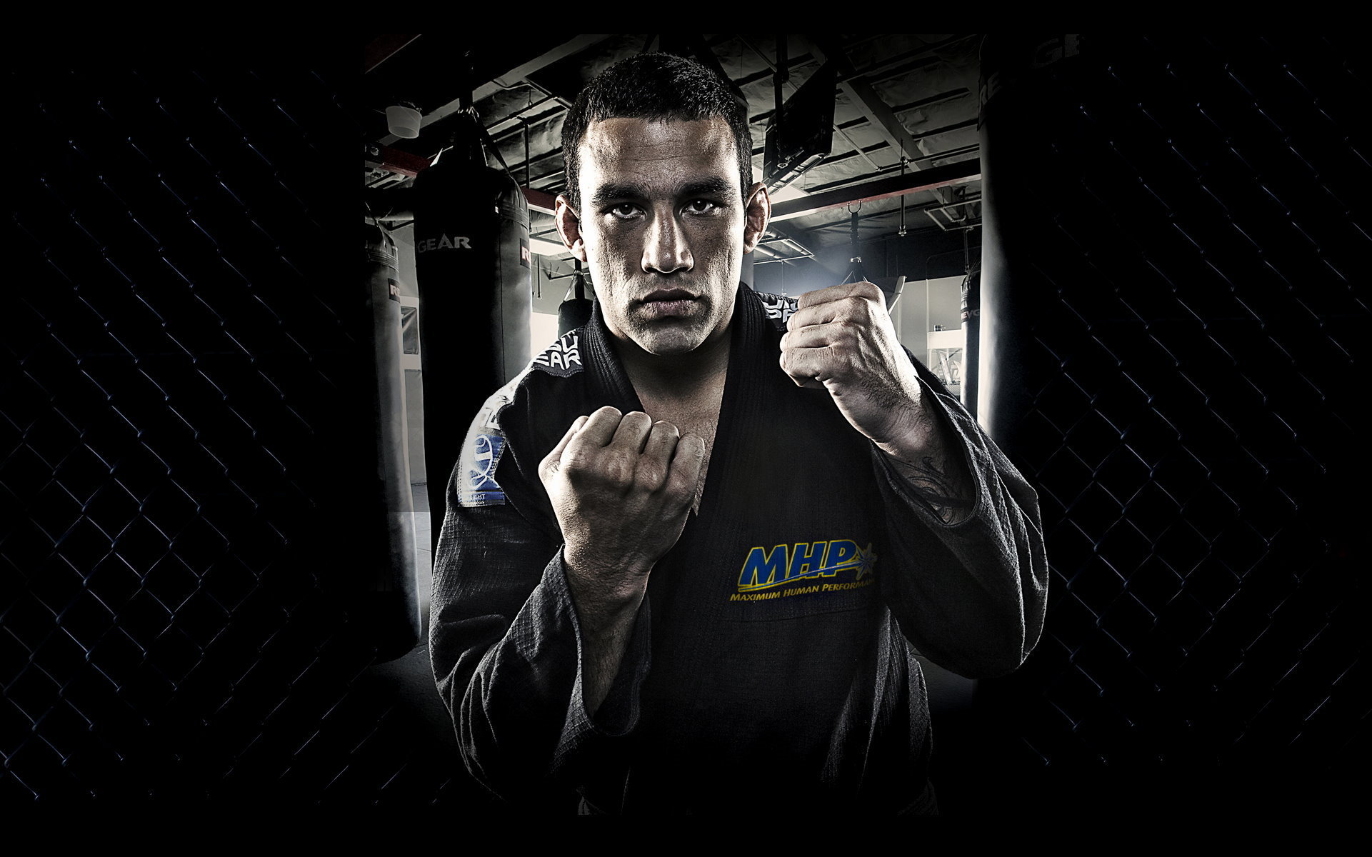 Lottatore MMA in posizione da combattimento, 1921x1200 WUXGA, iMac