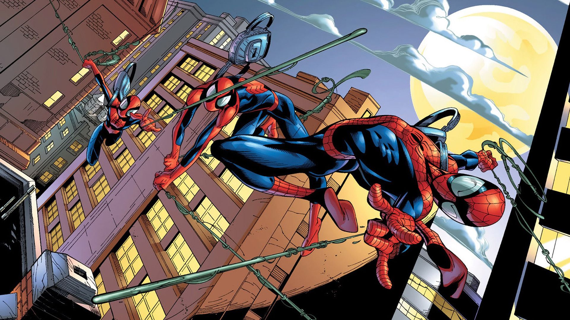 Spider-Man in salto tra palazzi, 1920x1080 Full HD, PC Desktop