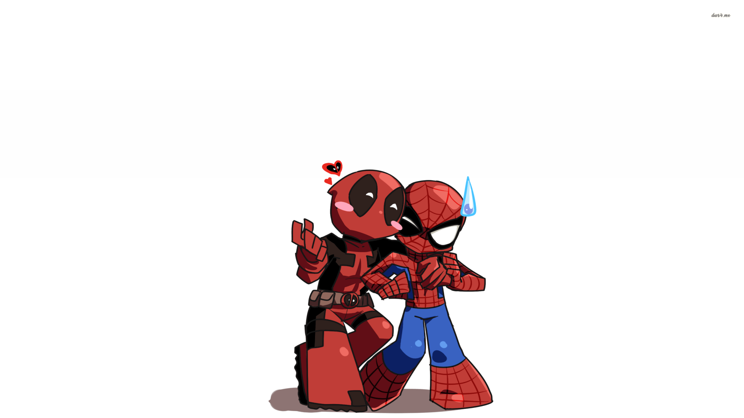 Deadpool e Spider-Man cartoon, mercenario, 2560x1440 2K QHD, PC