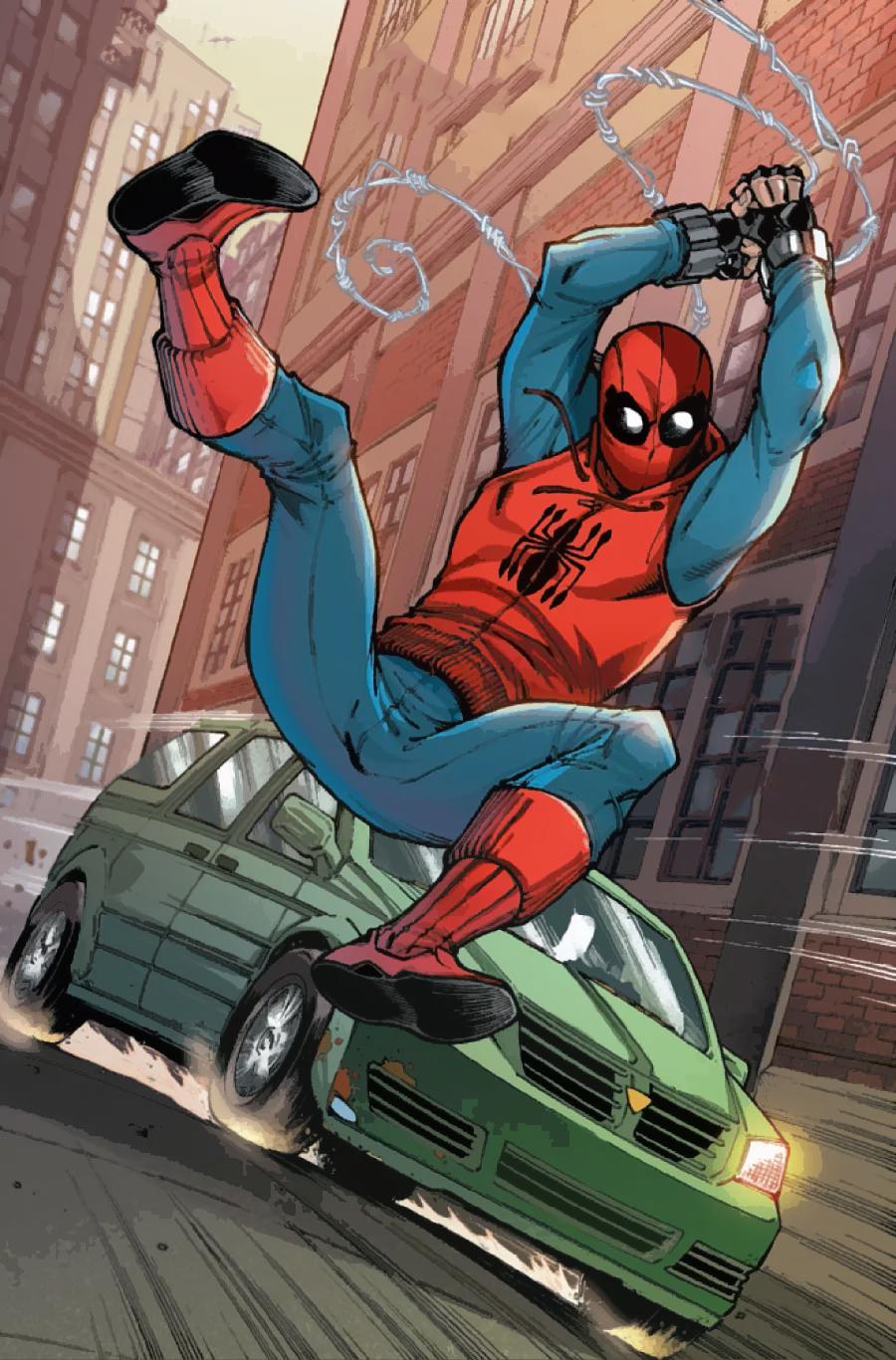 Spider-Man tra le auto, 900x1366 Full HD Verticale, iPhone