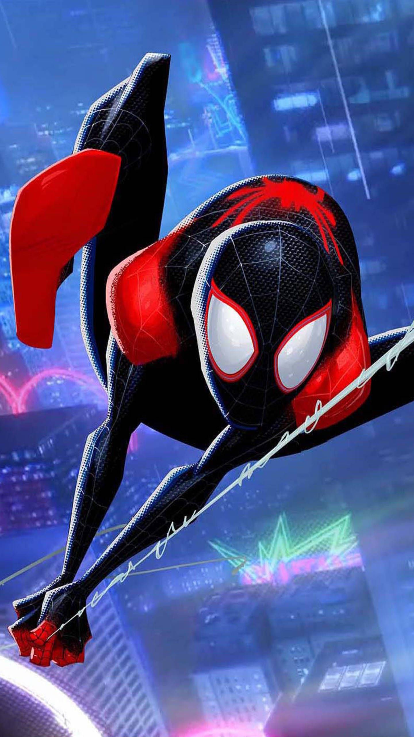 Spider-Man Miles Morales città, 1440x2560 Full HD Verticale, Samsung Galaxy