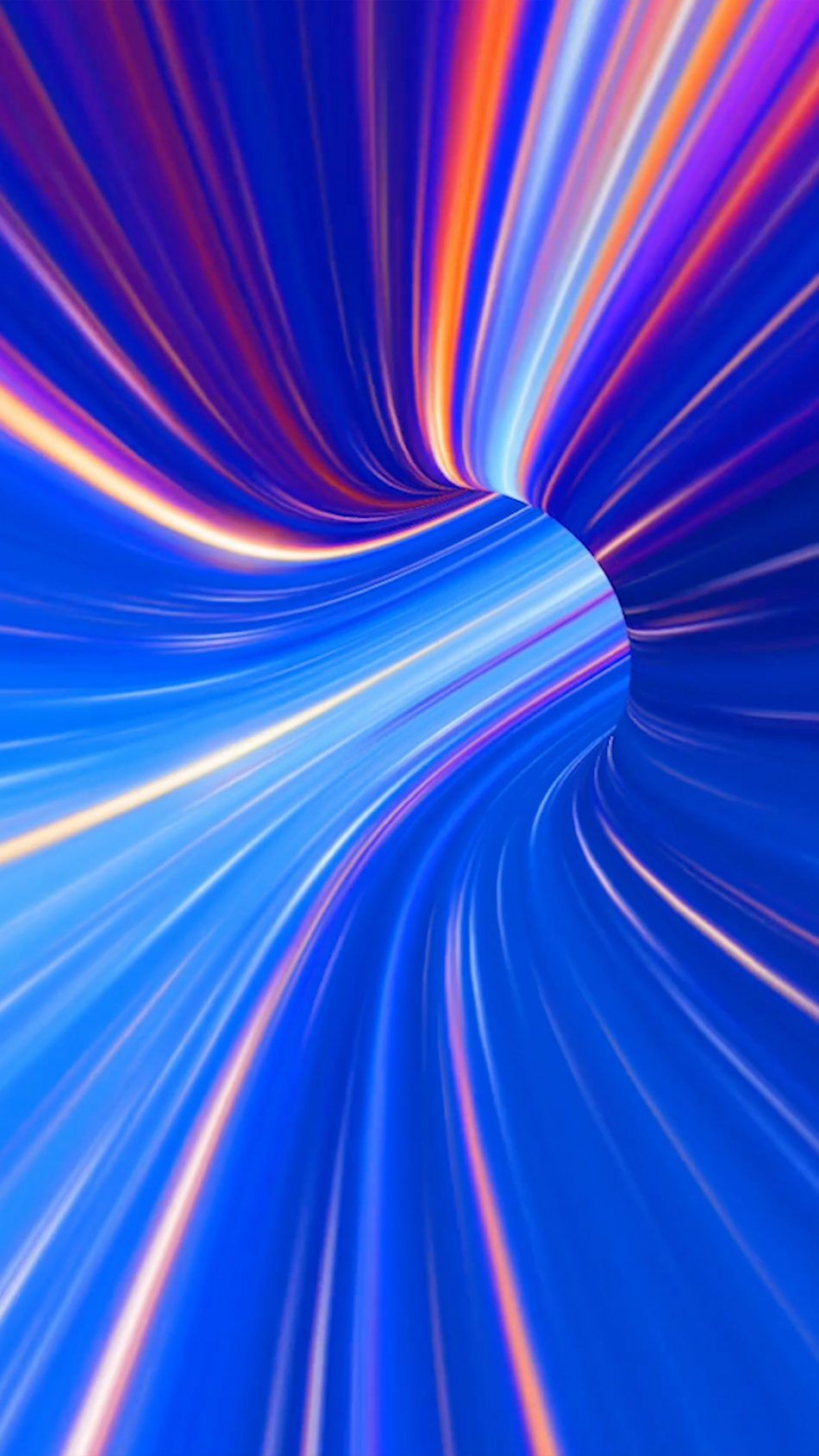 Tunnel astratto blu colorato, 950x1689 Full HD Verticale, iPhone