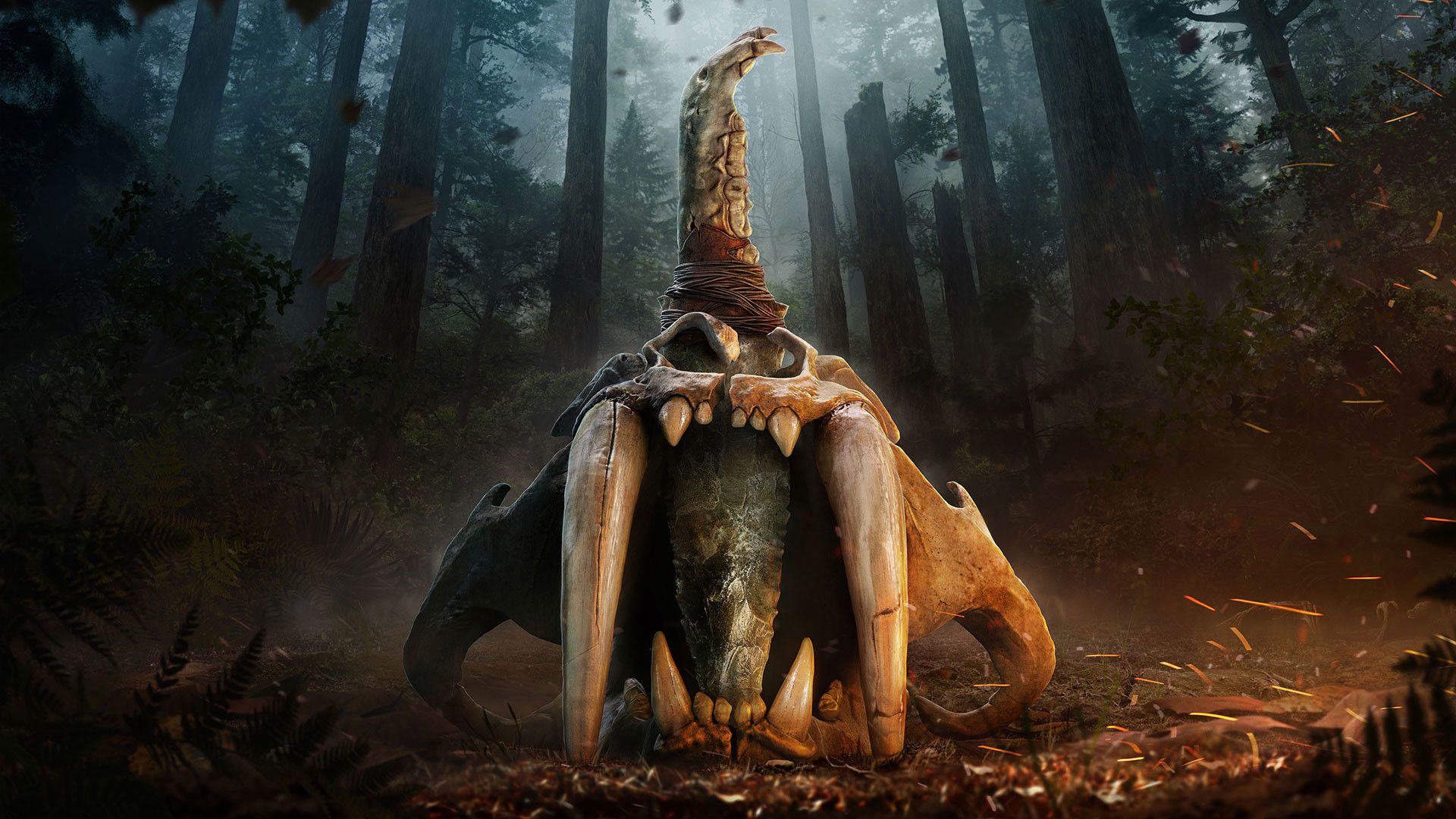 Creatura cranio nella foresta, 1920x1080 1080p, PC