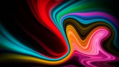 Formazione astratta colori fluidi, 384x216 HD, PC Desktop