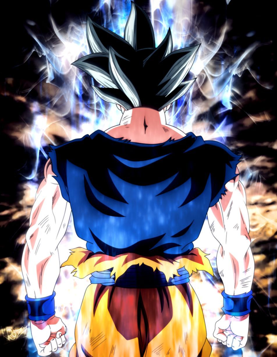 Goku Ultra Istinto di spalle, 952x1225 Verticale, Mobile
