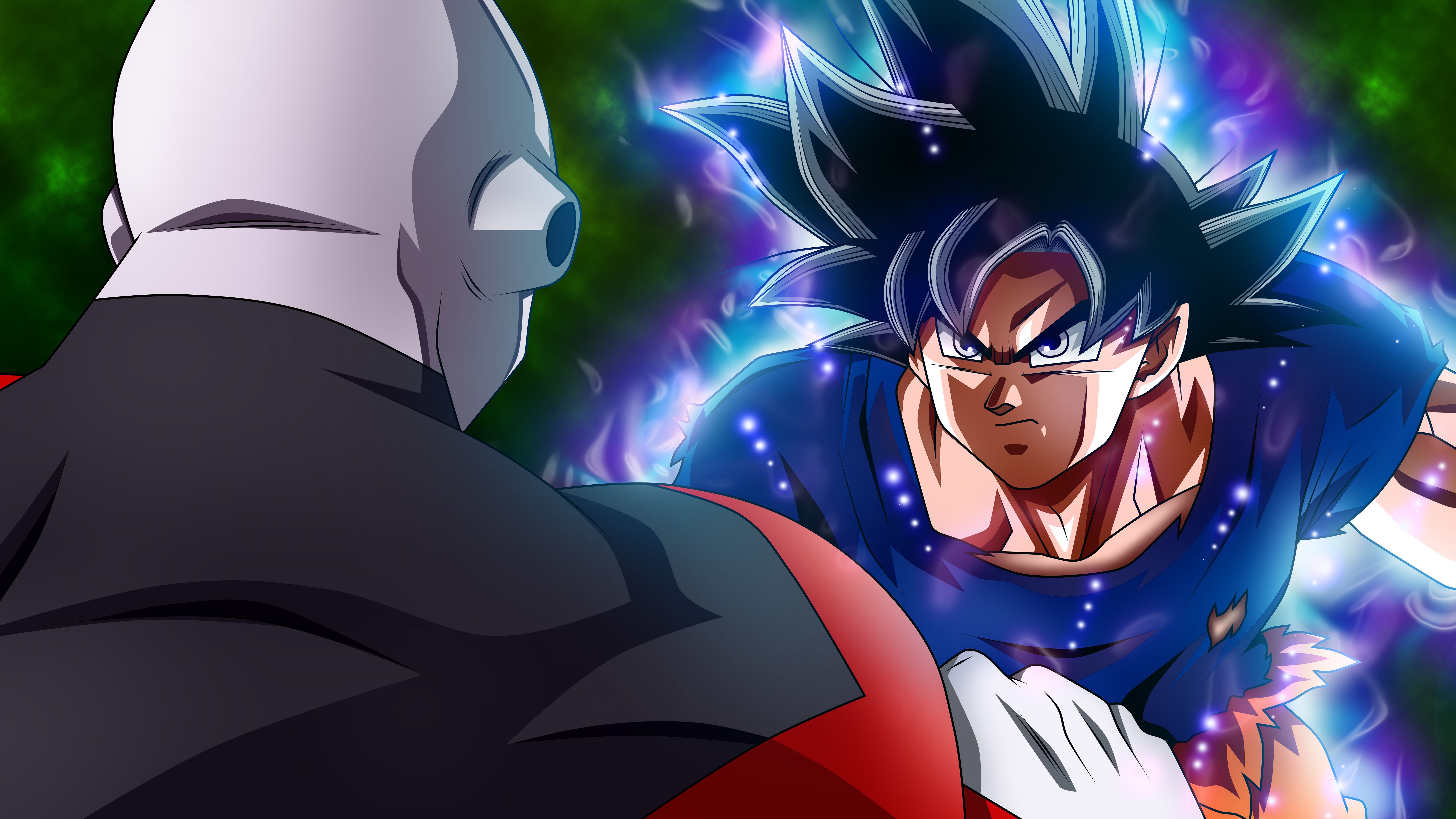 Goku Ultra Istinto contro Jiren, 7680x4320 4K Ultra HD, Monitor 4K