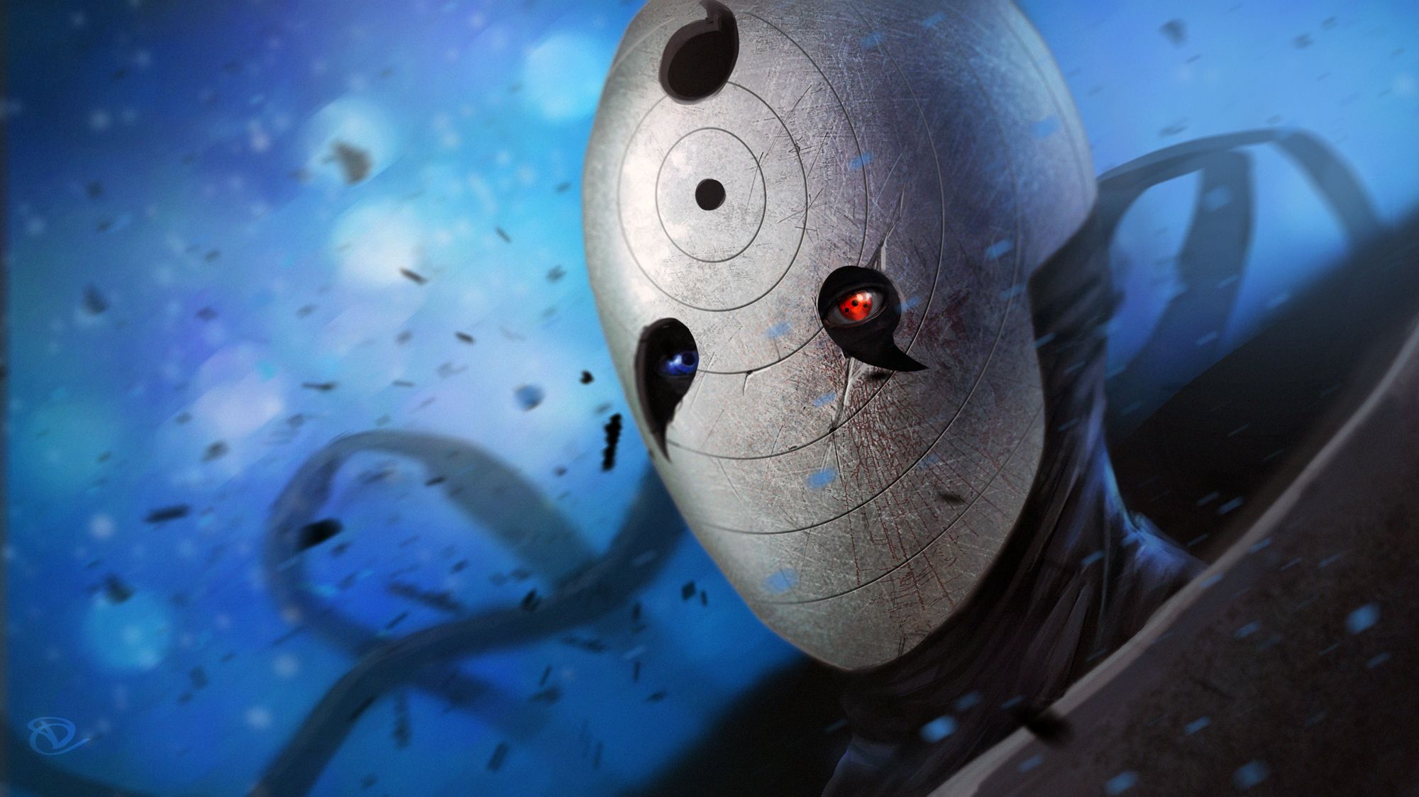 Tobi maschera Akatsuki Naruto, Konoha, 2000x1124 alta risoluzione, PC