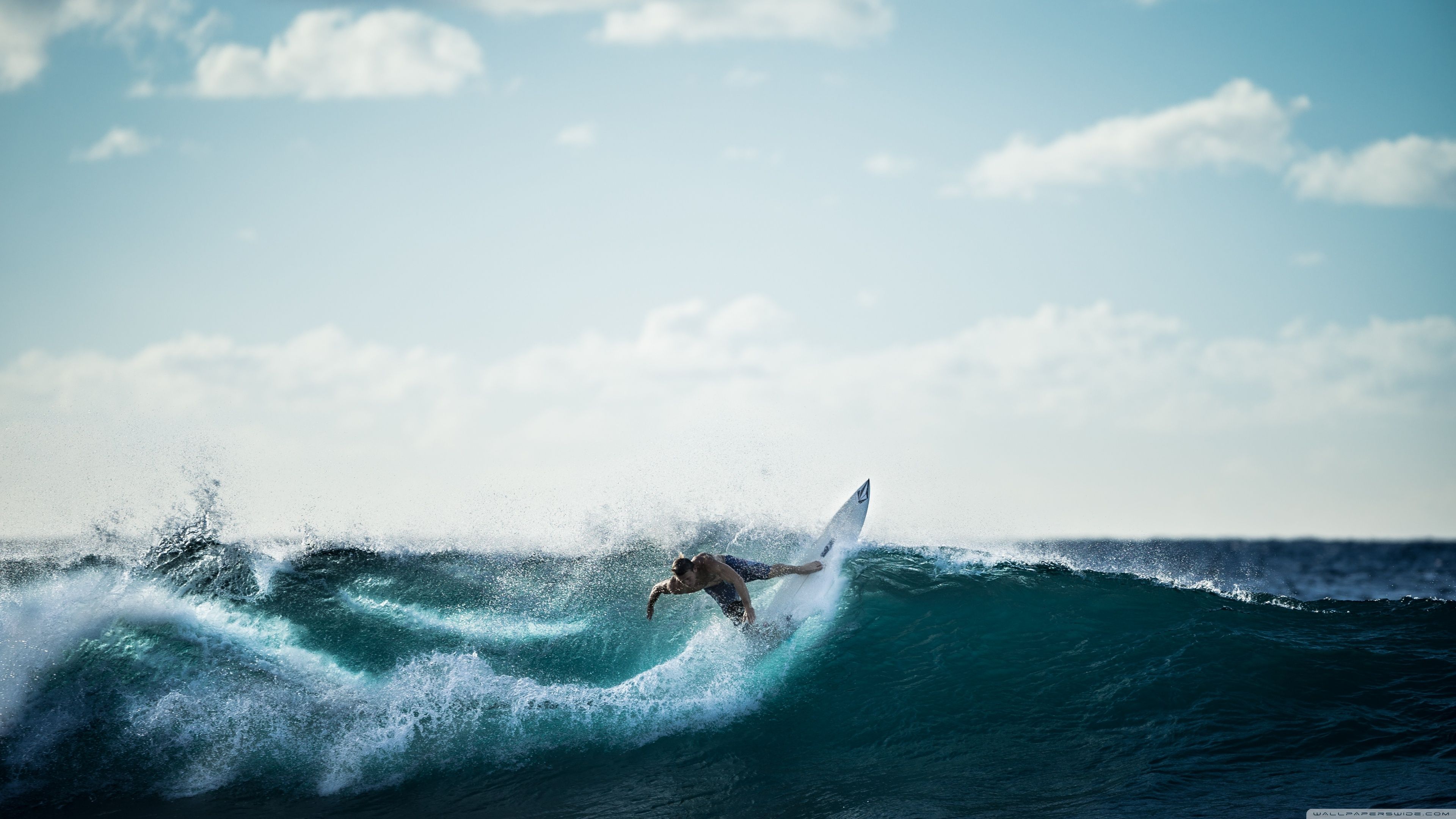 Surfista onda oceano blu, 3840x2160 4K, Desktop 4K