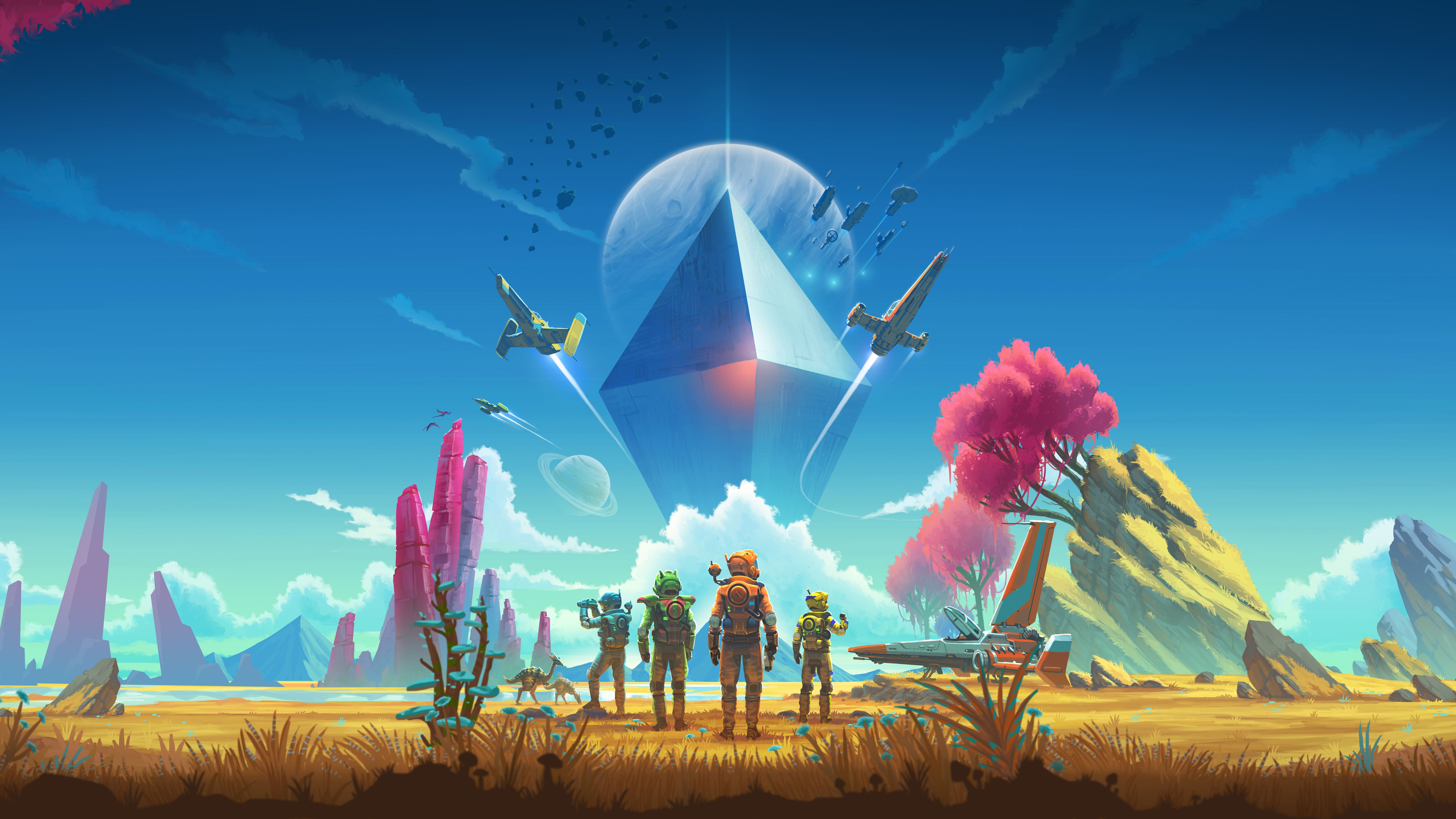 No Man's Sky paesaggio alieno, 7680x4320 UHD, PC 4K