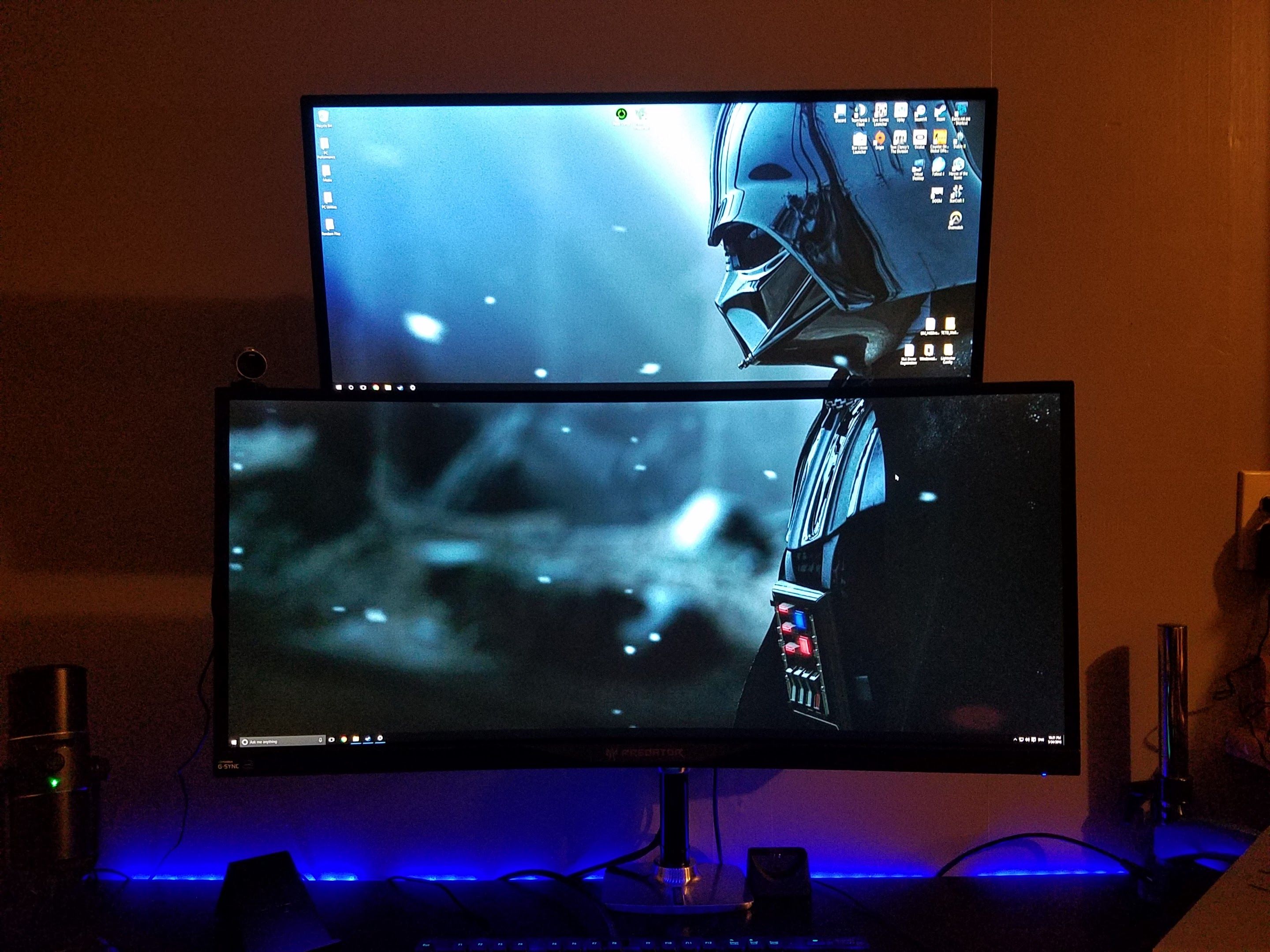 Darth Vader su doppio monitor, 2880x2160 2K, Monitor Gaming