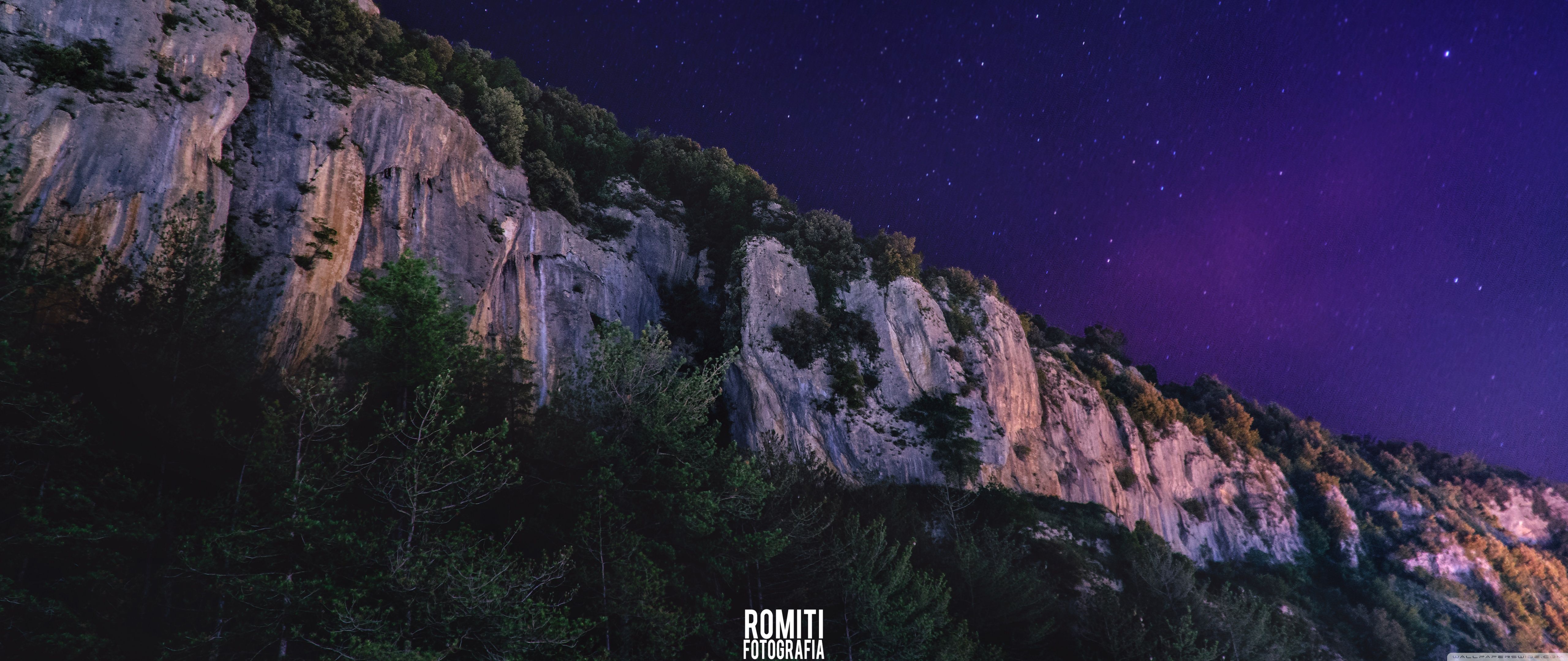 Grotte canyon roccioso notturno, 5120x2160 21:9, Ultrawide