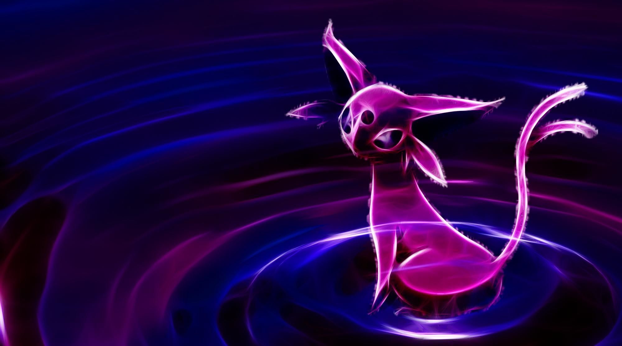 Espeon cromatico luminoso Pokemon, Nintendo, 2000x1114 2K, Desktop