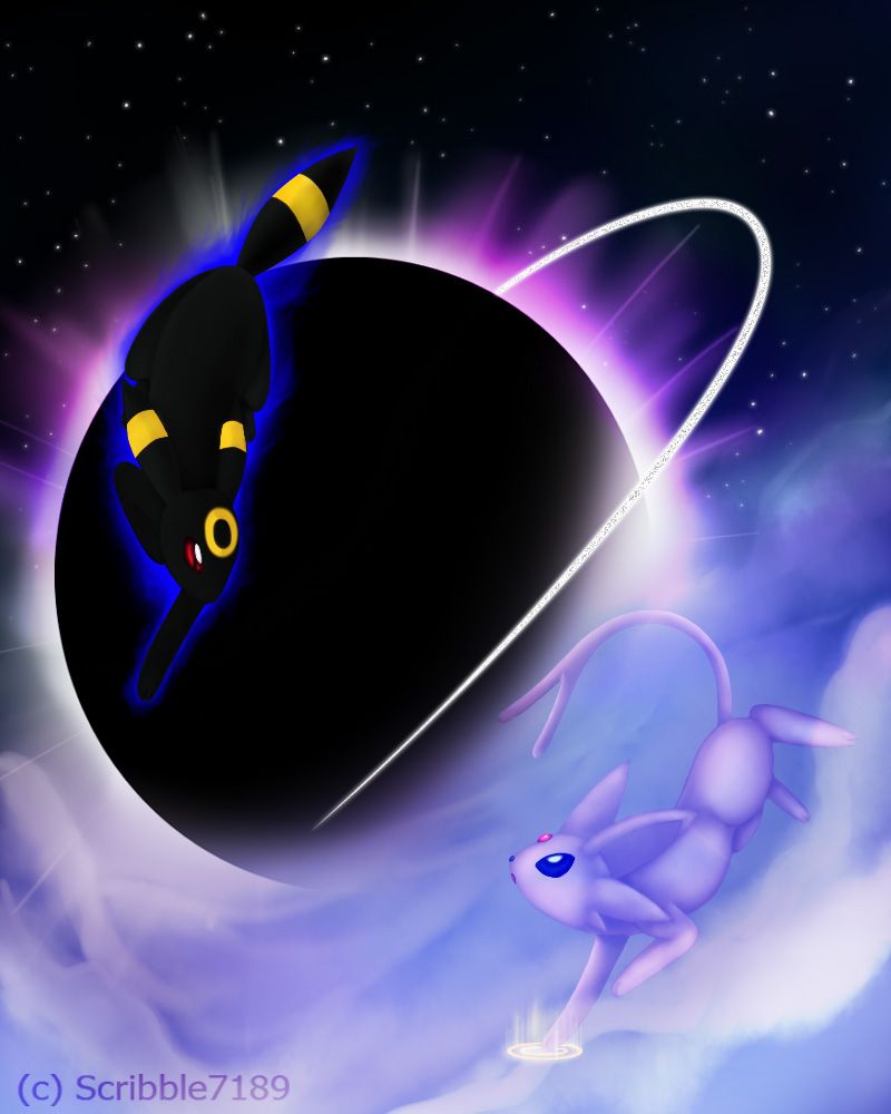 Umbreon ed Espeon Pokémon, 800x1000 Full HD Verticale, iPhone