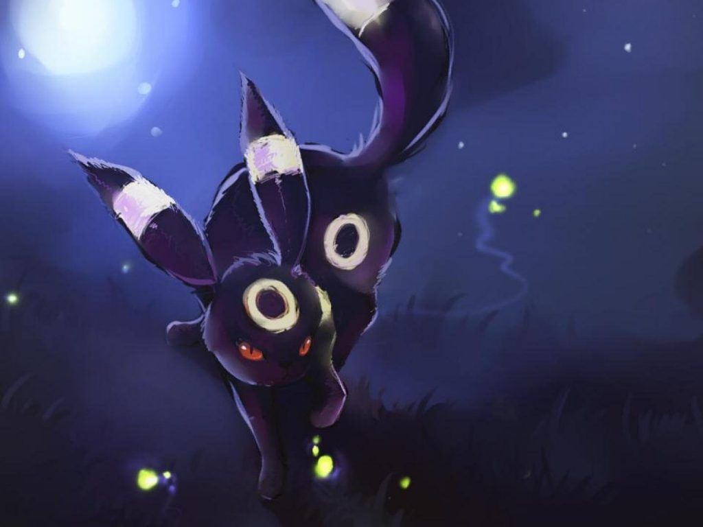 Umbreon Pokémon notte, 1024x768 HD, Laptop
