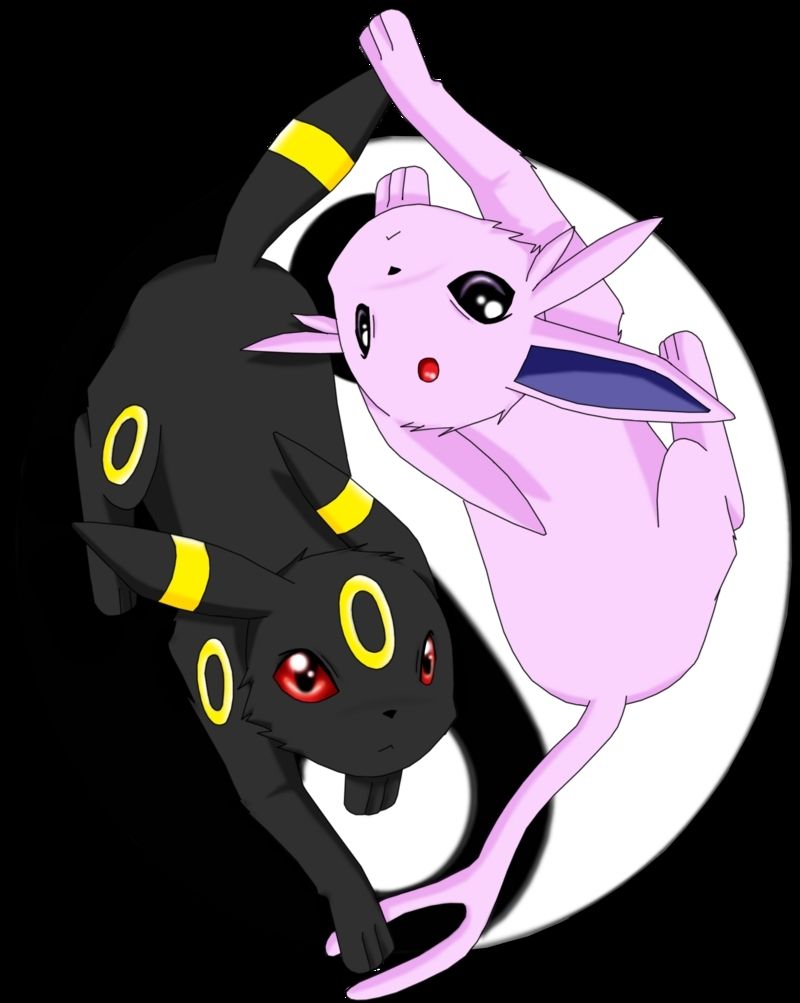 Umbreon ed Espeon shiny scuri, 1191x670 HD, Desktop