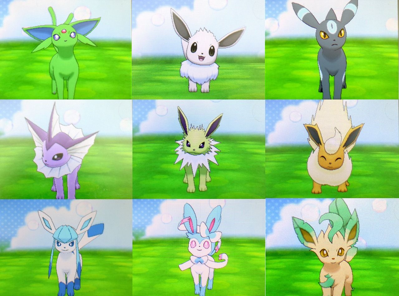 Eeveelutions con icone tipo, 1920x1200 WUXGA, Laptop