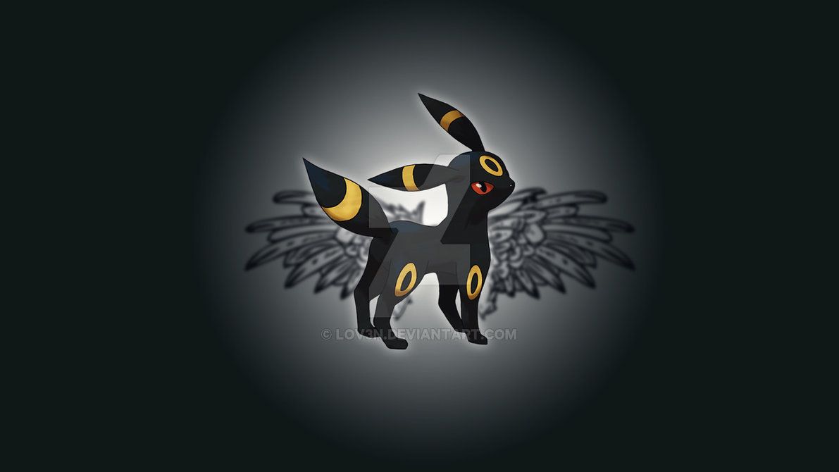 Umbreon Pokemon sfondo scuro, 1191x670 HD, Laptop