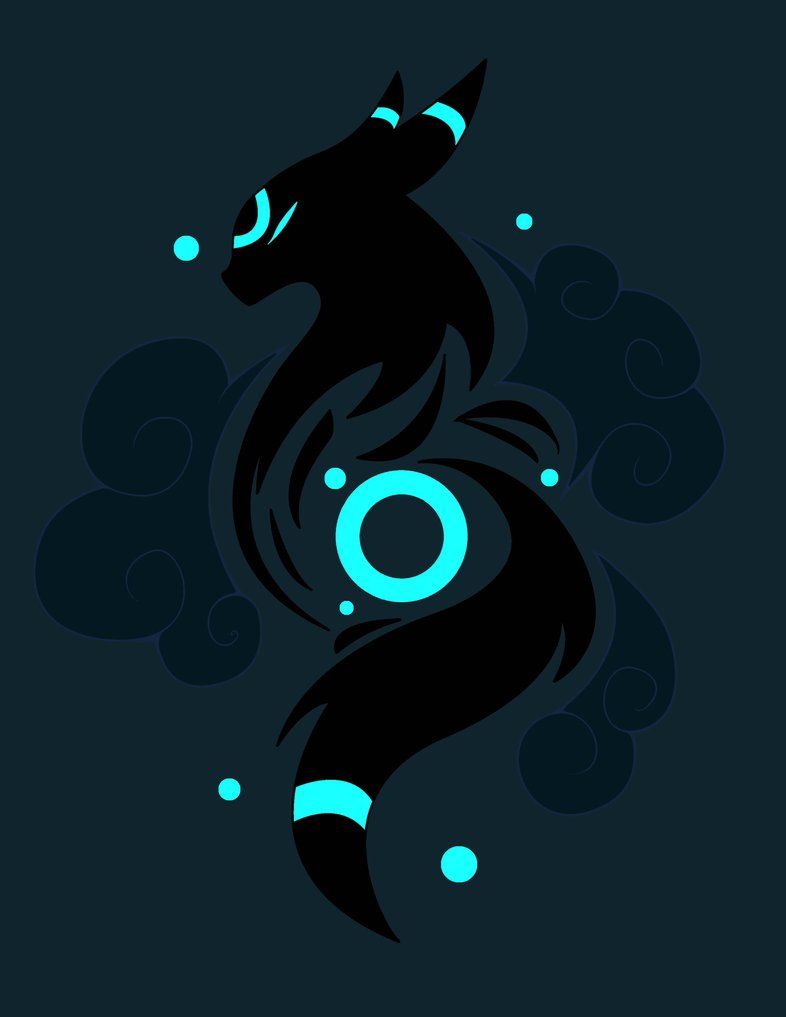 Umbreon Pokemon nero blu, creature tascabili, 786x1017 Full HD Verticale, iPhone