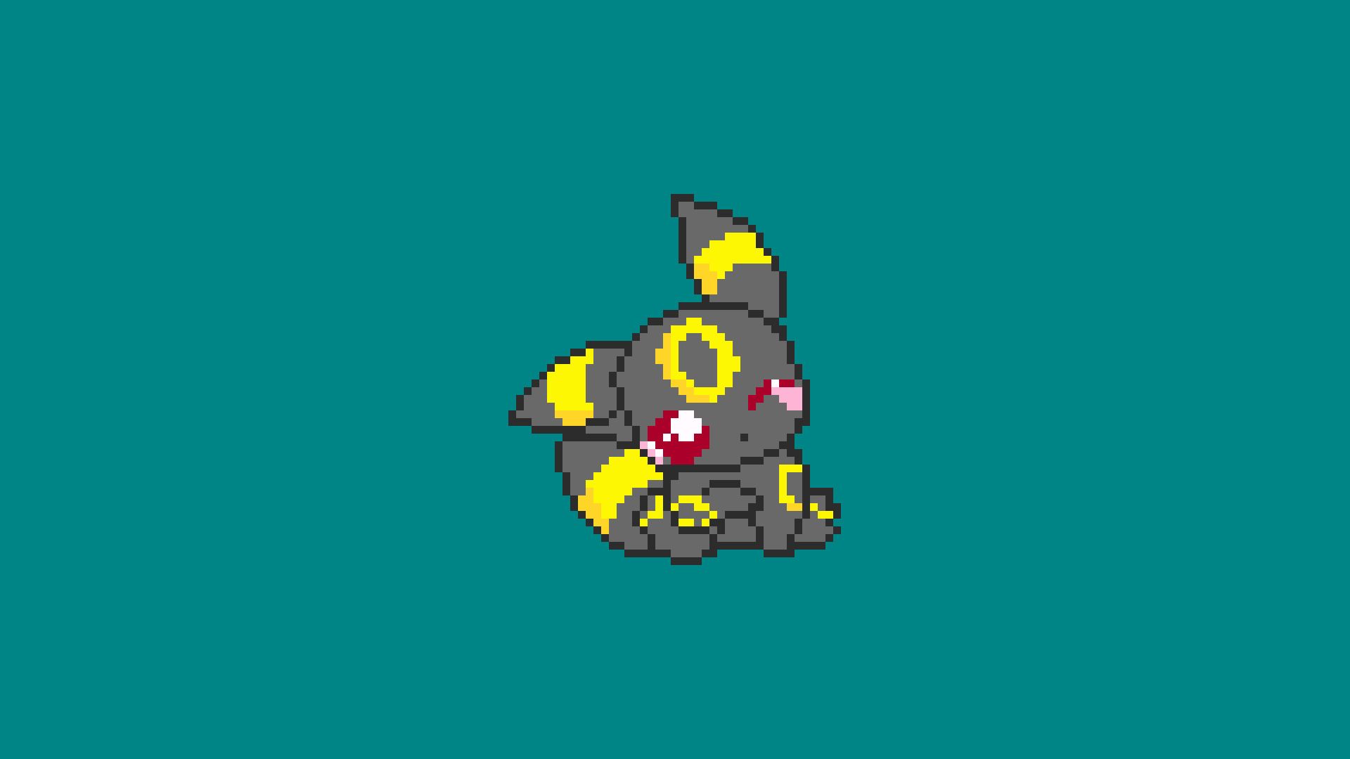 Umbreon pixel art Pokémon, 1920x1080 Full HD 1080p, Desktop
