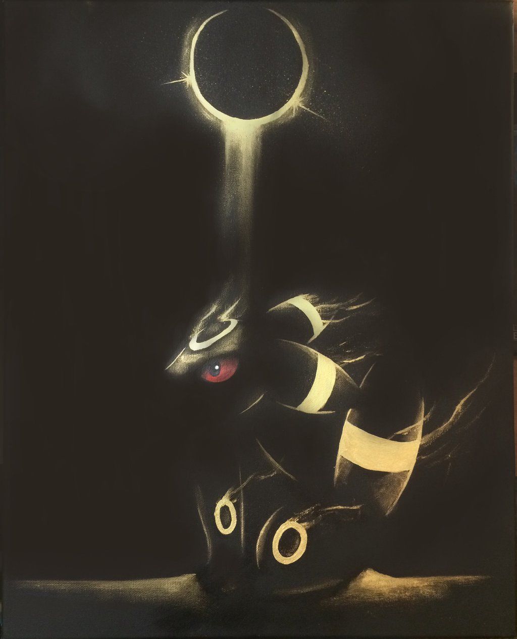 Umbreon Pokémon sfondo scuro, 1024x1266 Full HD Verticale, iPhone