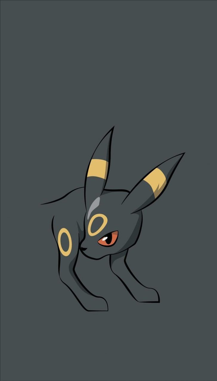Umbreon Pokémon sfondo grigio, 728x1278 Full HD Verticale, iPhone