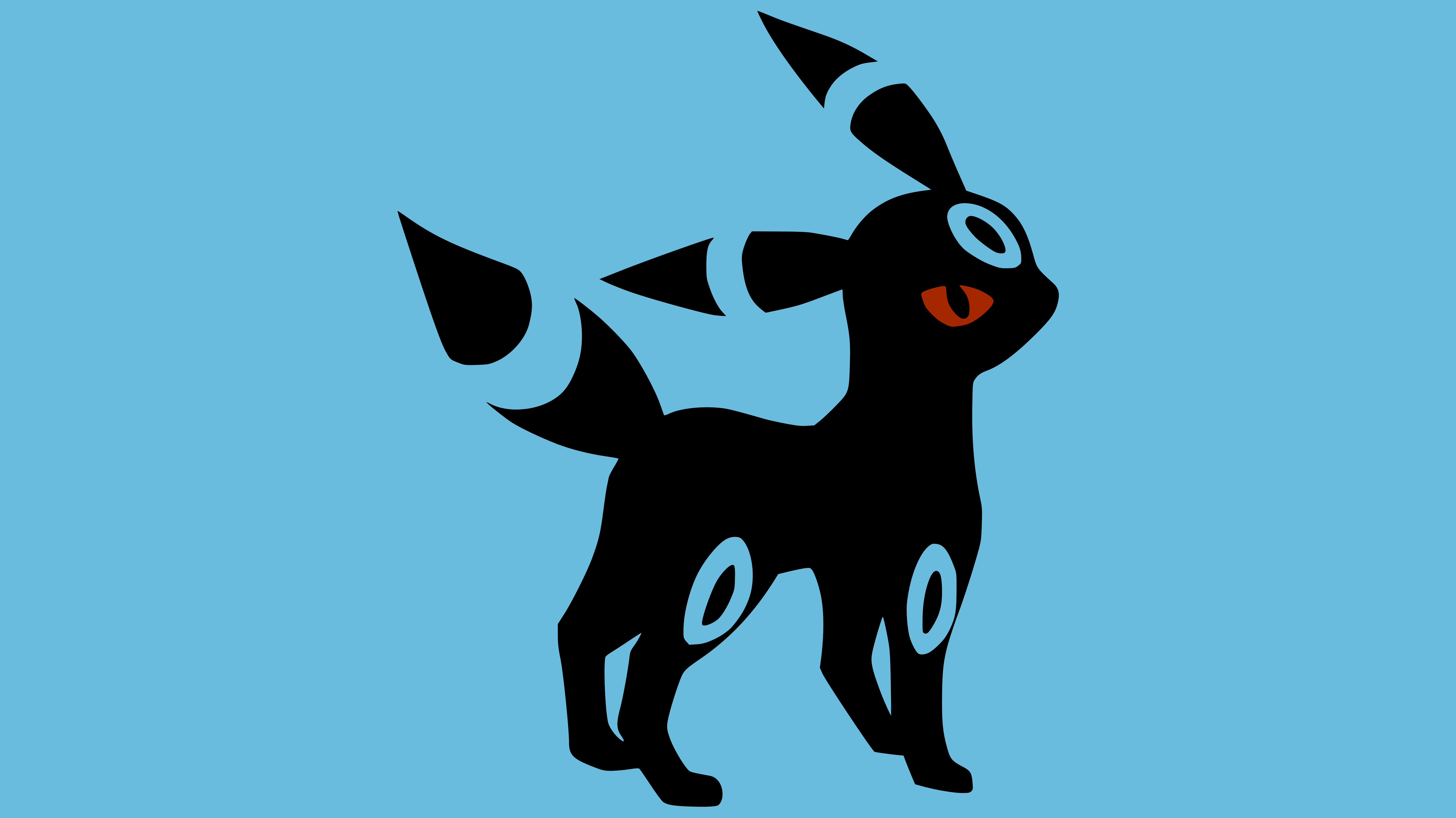 Umbreon shiny neon Pokemon, 1440x900 HD, Desktop